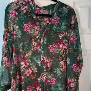 Kut from the Kloth Multicolor Floral Blouse